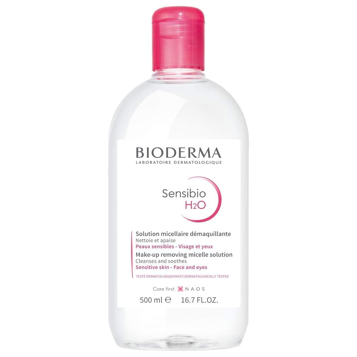 Bioderma Sensibio H2O Soothing Micellar Cleansing Water And Makeup Removing Solution For Sensitive Skin, Face And Eyes