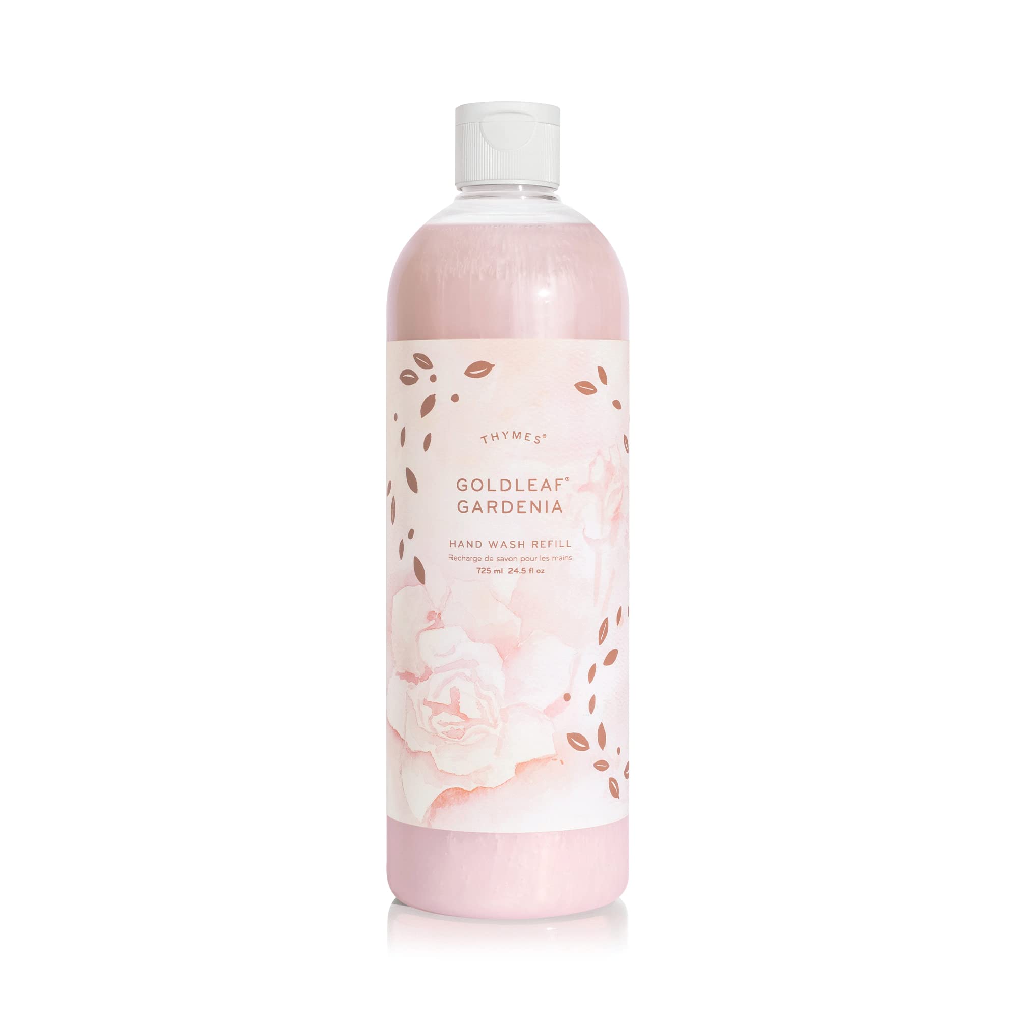 Thymes Goldleaf Gardenia Hand Wash Refill - Scented Liquid Hand Soap - Nourishing and Lightly Scented, Ideal for Daily Cleansing