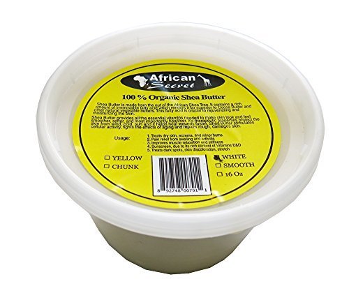 African Secret 100% Sheabutter - Smooth 16 Oz