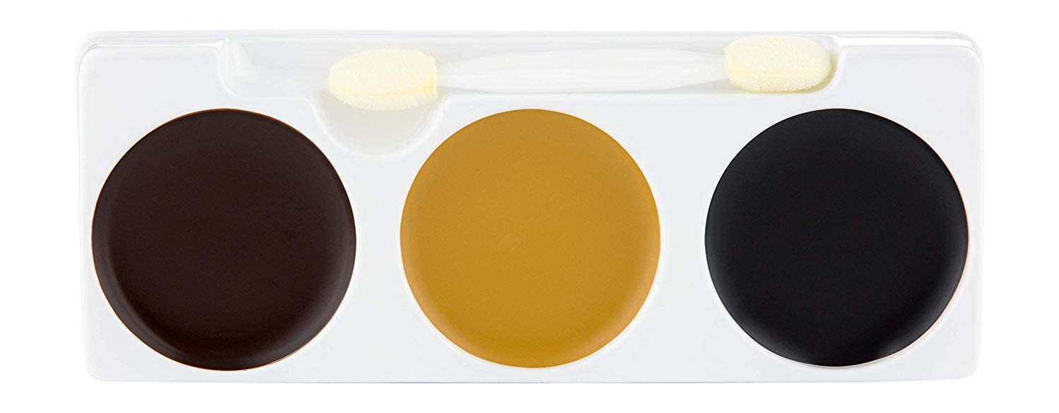 Mehron Makeup Tri-Color Character Makeup Palette | Halloween, Special Effects And Theater Cream Makeup Fx Palette | Face Paint M