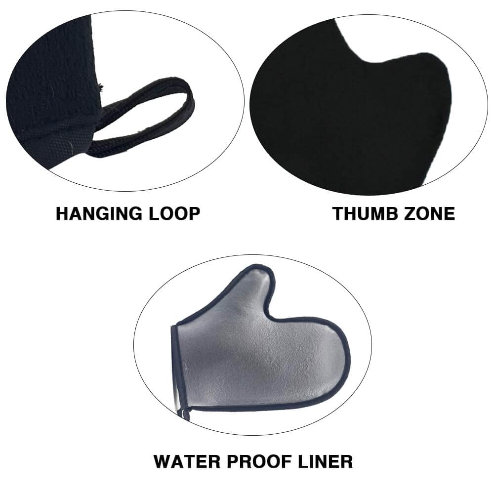 4Pack Self Tanning Mitt Applicator Set, 1 Self Tanning Mitt, 1 Self Tanner Lotion Back Applicator, 1 Self Face Tanner Brush, 1 E