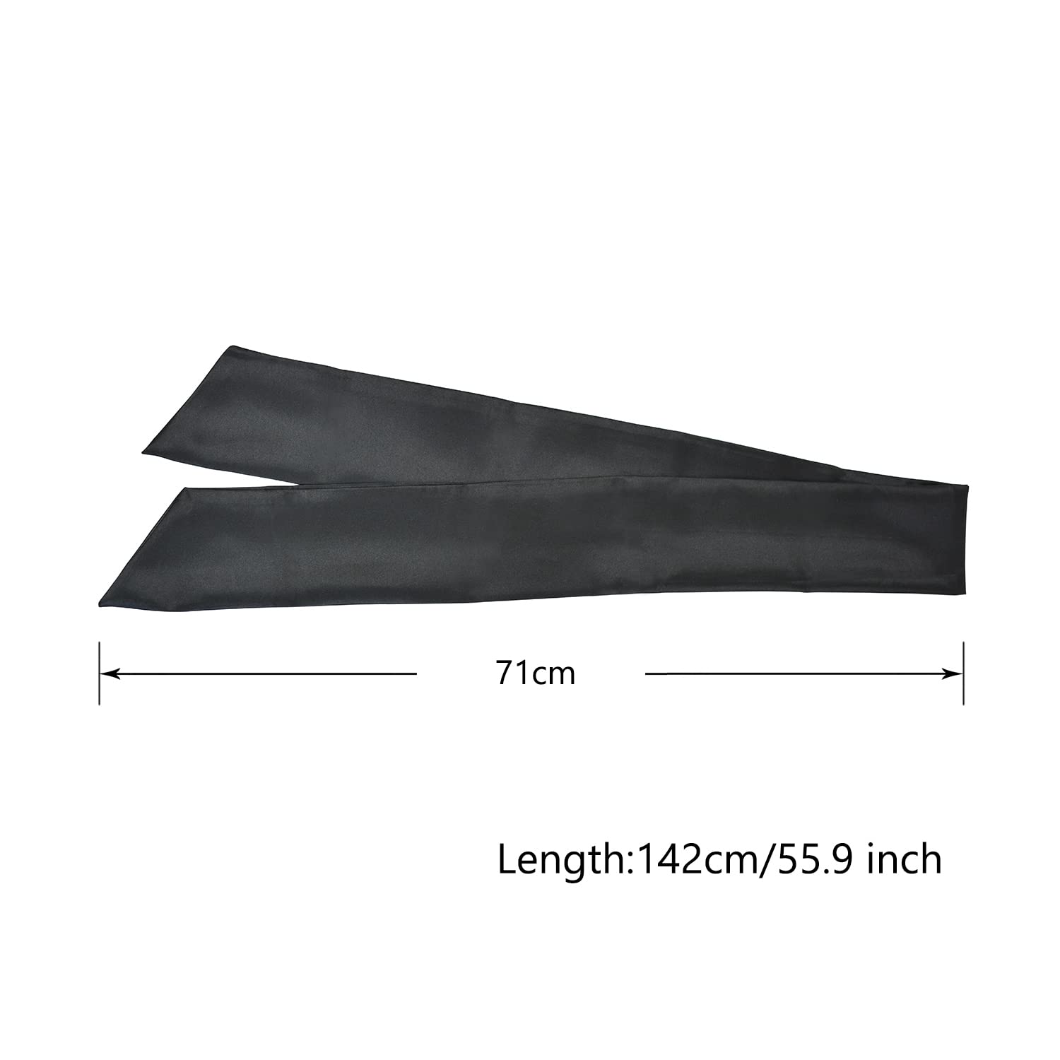 Ytbyt Wig Grip Band Soft Satin Scarf Fashion Headbands For Lace Frontal Wigs Fixing Makeup Sports Yoga Facial (2 Pcs, Black+Pink