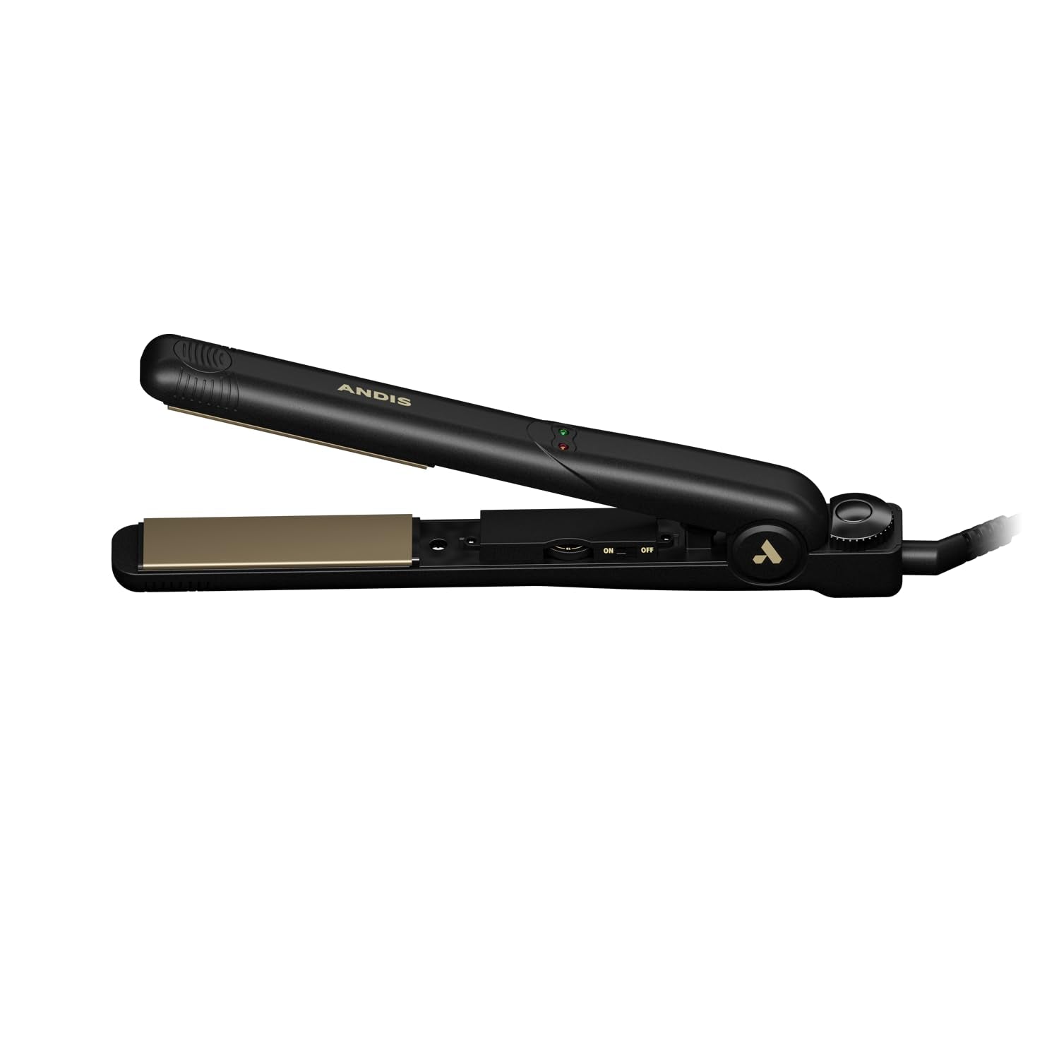 Andis 67615 Professional High Heat 1-Inch Ceramic Tourmaline Ionic Flat Iron - Fast, Frizz-Free Ceramic Hair Straightener, Gentl