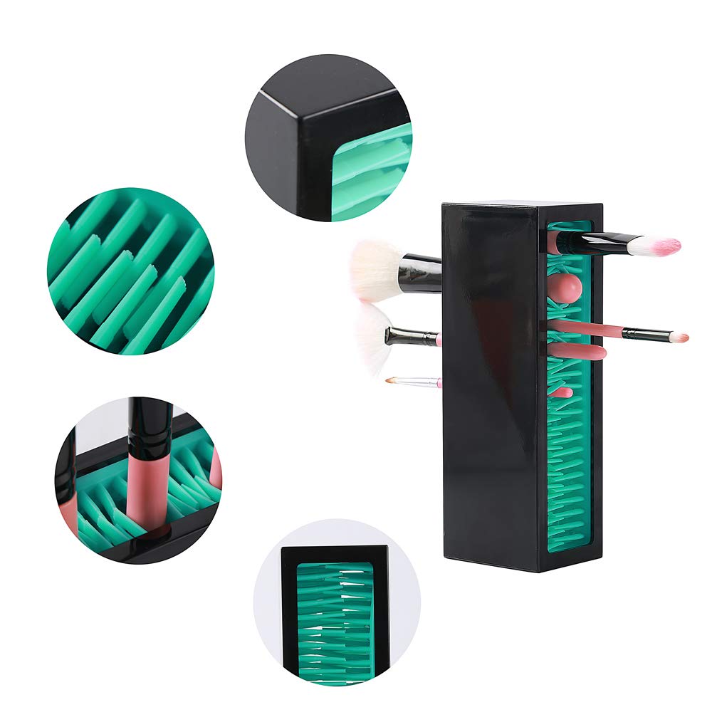 Jamend Clxp Makeup Brushes Holder Organizer, Silicone Vanity Air Drying Rack Display Storage For Brush, Eyeliners And More, Prac