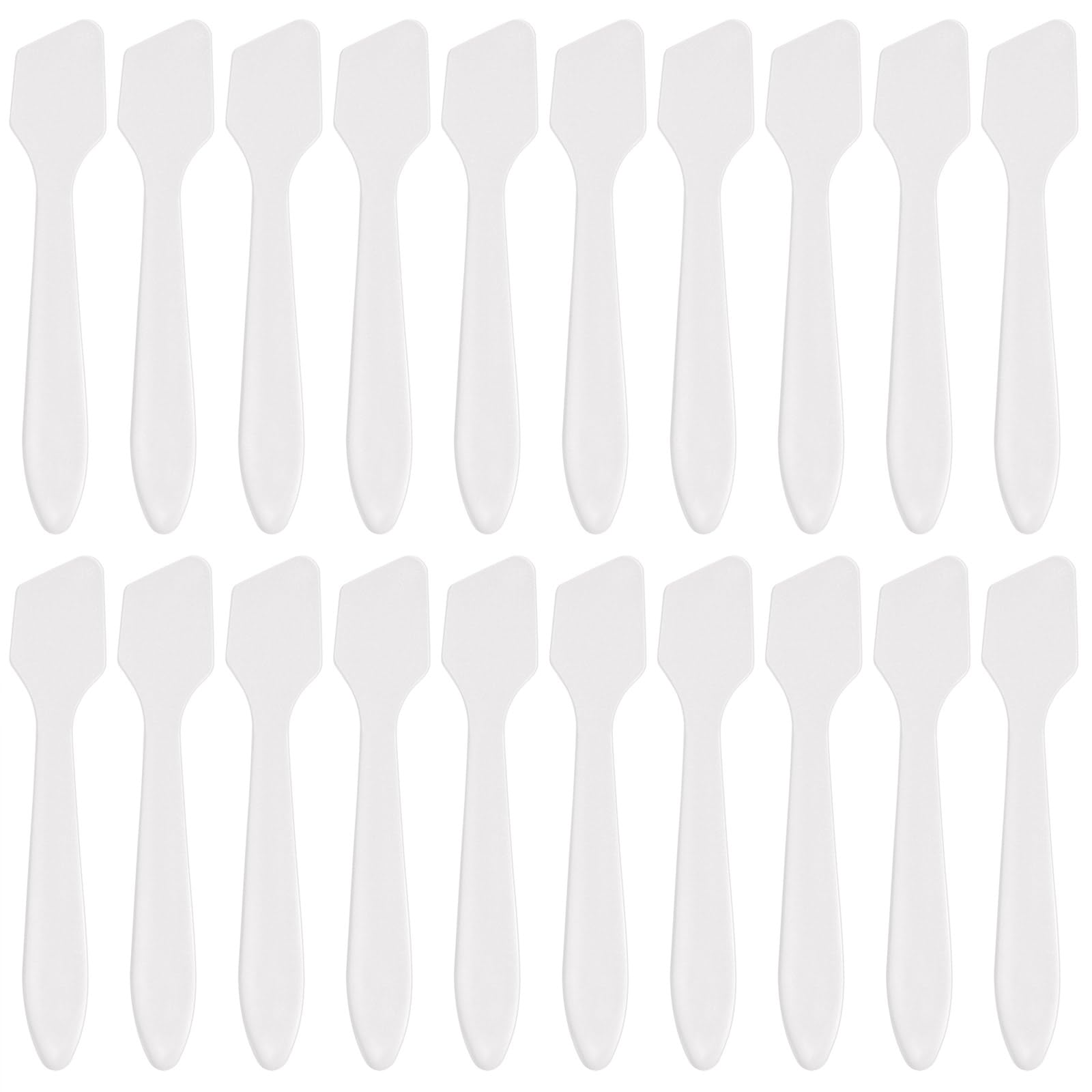 Tbestmax 300 PCS Mini Cosmetic Spatulas 3.2'' x 0.6'' Disposable Makeup Spatulas Plastic Spatulas Clear Facial Creams Skin Care 