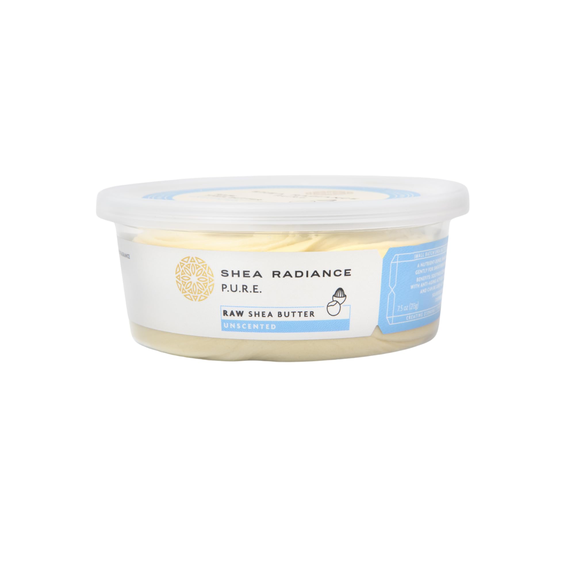 Shea Radiance P.U.R.E Raw Shea Butter | 100% Natural & Unrefined Body Butter | Soothes, Softens, & Increases Collagen | Long Las