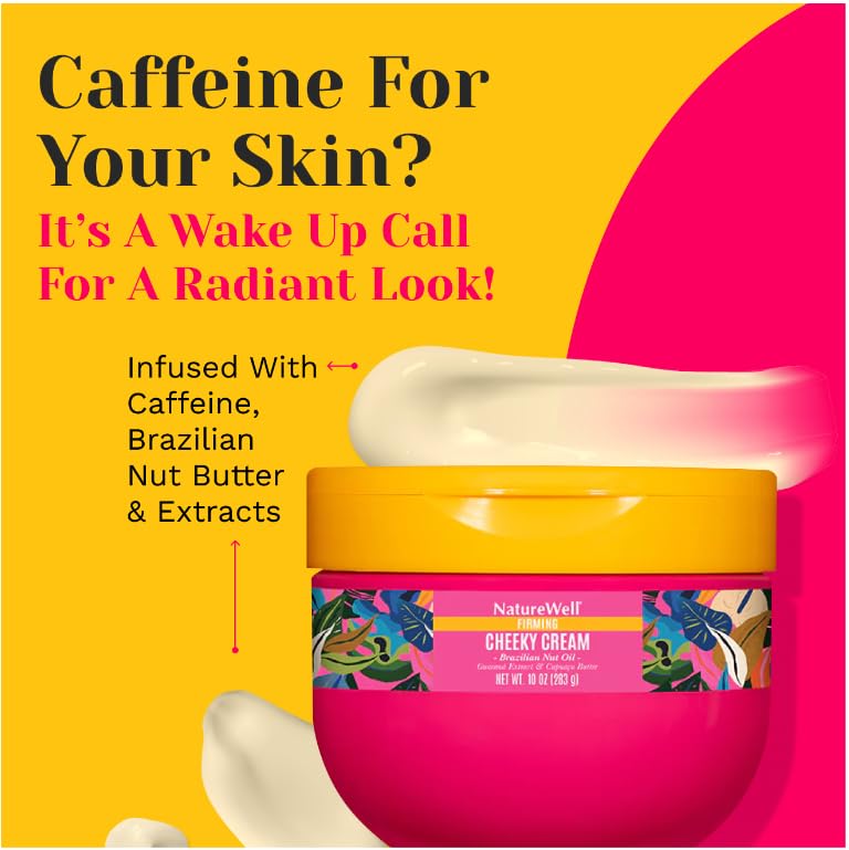 Naturewell Ultra-Rich Firming & Tightening Cheeky Body Cream, Promotes Deep Hydration, Fast Absorbing, Scents Of Pistachio Cream