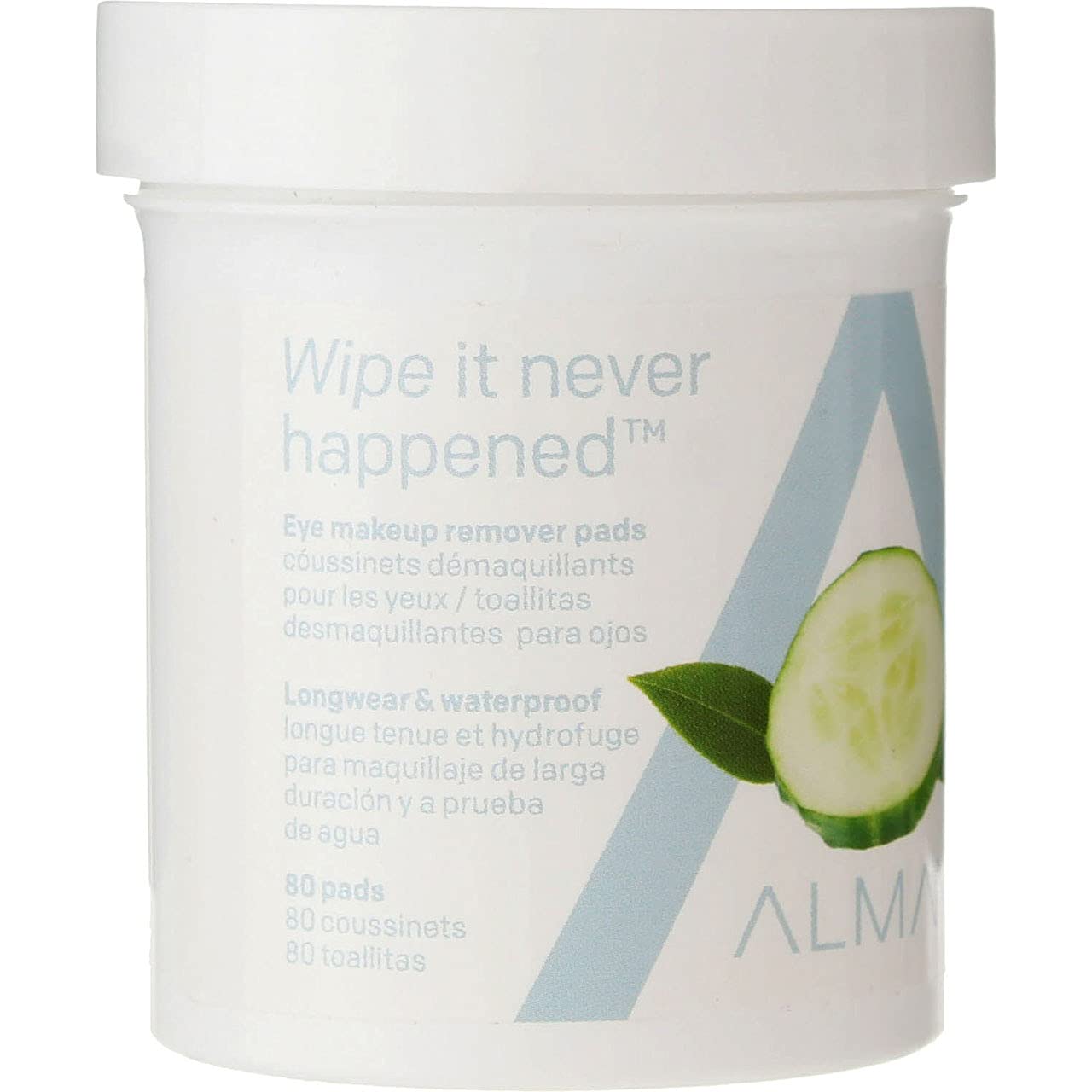 Almay Longwear And Waterproof Eye Makeup Remover Pads, 80 Count (Pack Of 4)