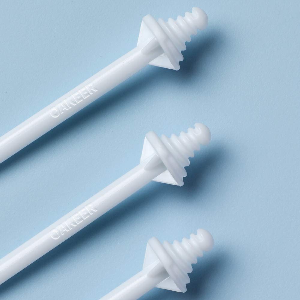 Oakeer Nose Wax Sticks - 60 Pcs Nose Wax Applicators For Nostril Nasal Cleaning Ear Hair Removal, User-Friendly & Safe, Premium