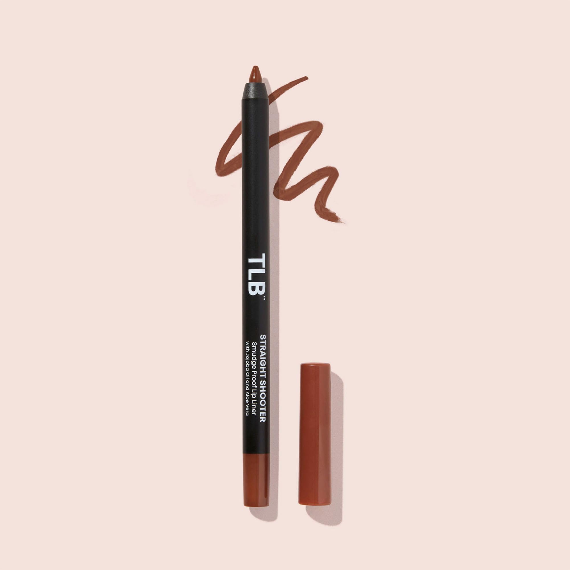 The Lip Bar | Straight Line Lip Liner | Vegan & Cruelty Free | Straight Shooter - Medium Brown