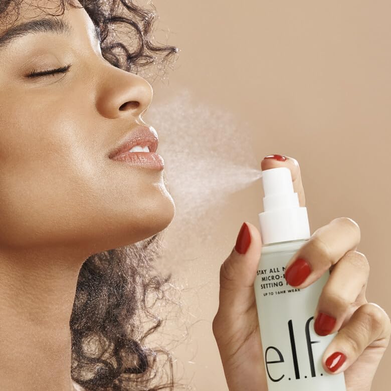Elf Stay All Night Micro-Fine Setting Mist, Hydrating & Refreshing Makeup Setting Spray For 16Hr Wear-Time, Vegan & Cruelty-Free