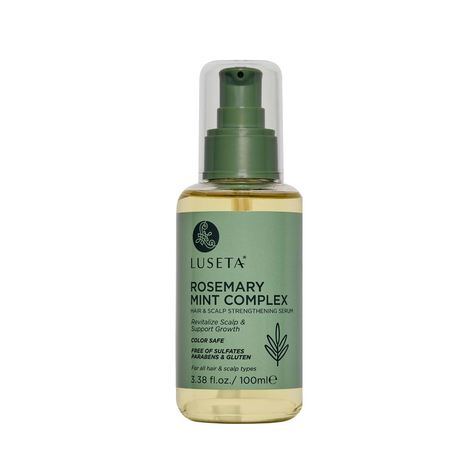 Luseta Rosemary Oil for Hair Growth - Strengthening and Moisturizing Formula for Thinning, Damaged Hair and Split Ends - Color S
