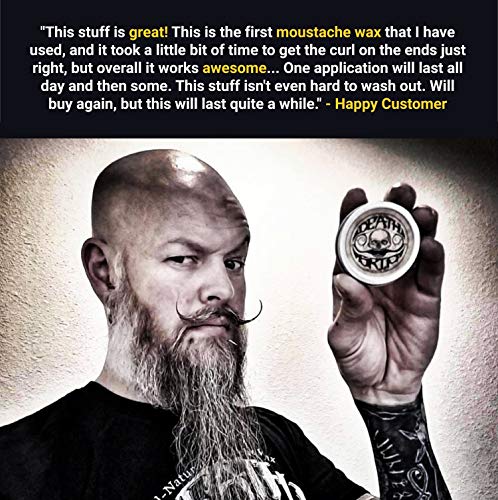THE VINTAGE GROOMING CO. Mustache Wax Death Grip Extra Strong Hold Moustache Wax