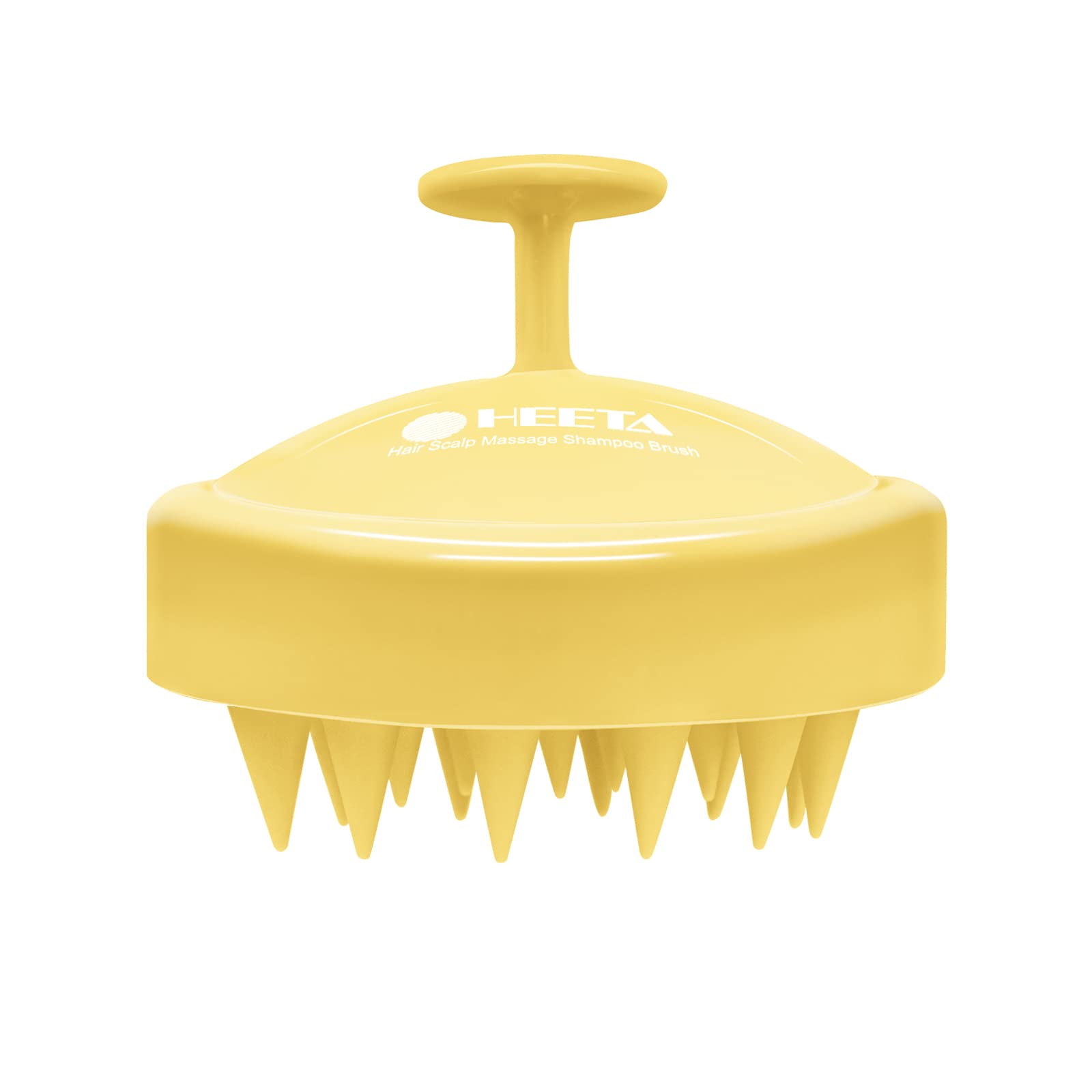 HEETA Scalp Massager with Soft Silicone Bristles - Promotes Hair Growth, Exfoliates Scalp, Removes Dandruff, and Enhances Shampo