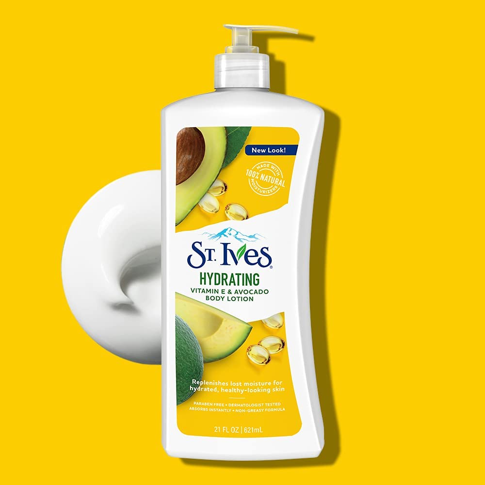 St Ives Body Lotion 21 Ounce Daily Hydrating (621Ml) (2 Pack)