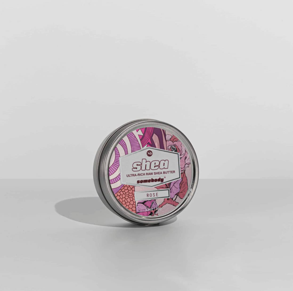 Somebody Raw Organic Shea Butter - Moisturize, Protect and Soften Skin (Rose 3.5oz)