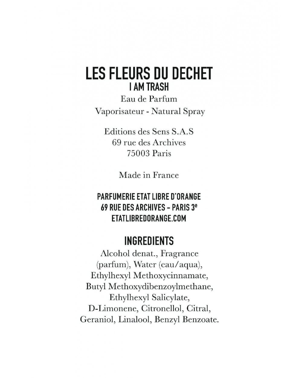 Etat Libre D'Orange I Am Trash Les Fleurs De Dechet Eau De Parfum Spray, 1.6 Fl Oz