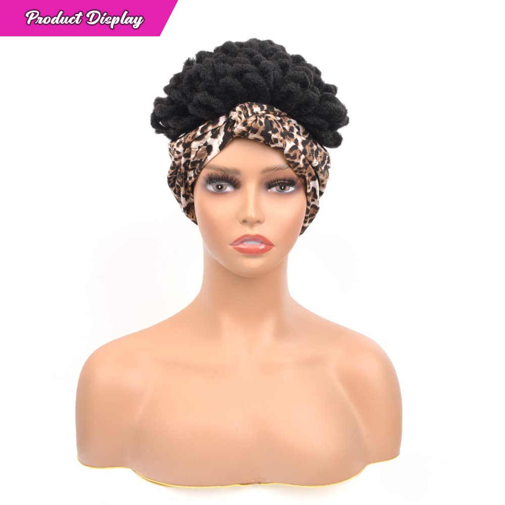 Yinmei Baibian 10Inch Loc Ponytail Drawstring Petal Bun Afro Dreadlock Buns Pony Tail Curly Puff Braided Ponytails For Black Wom