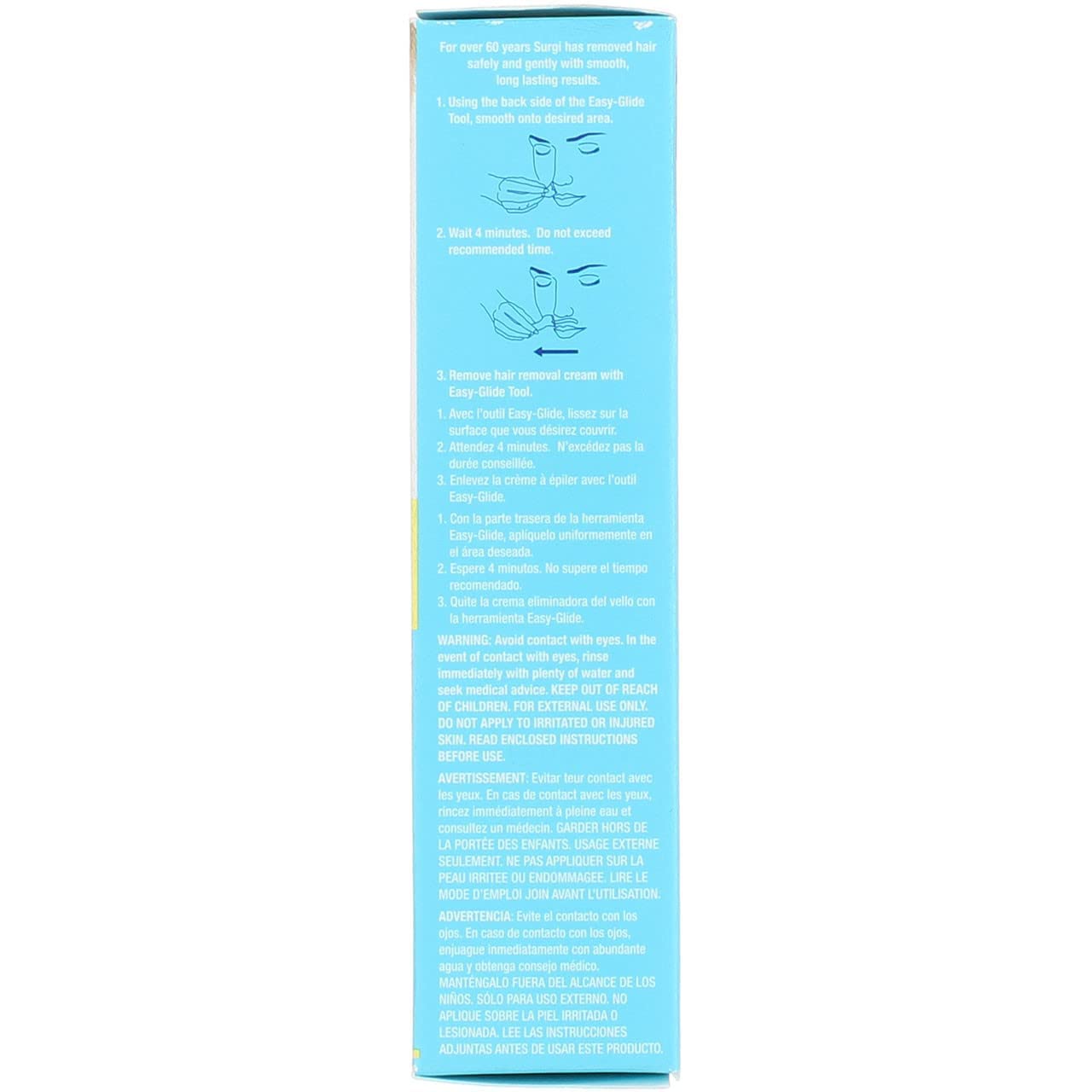 Surgi Facial Hair Removal Cream 1 Oz X 2 Pack