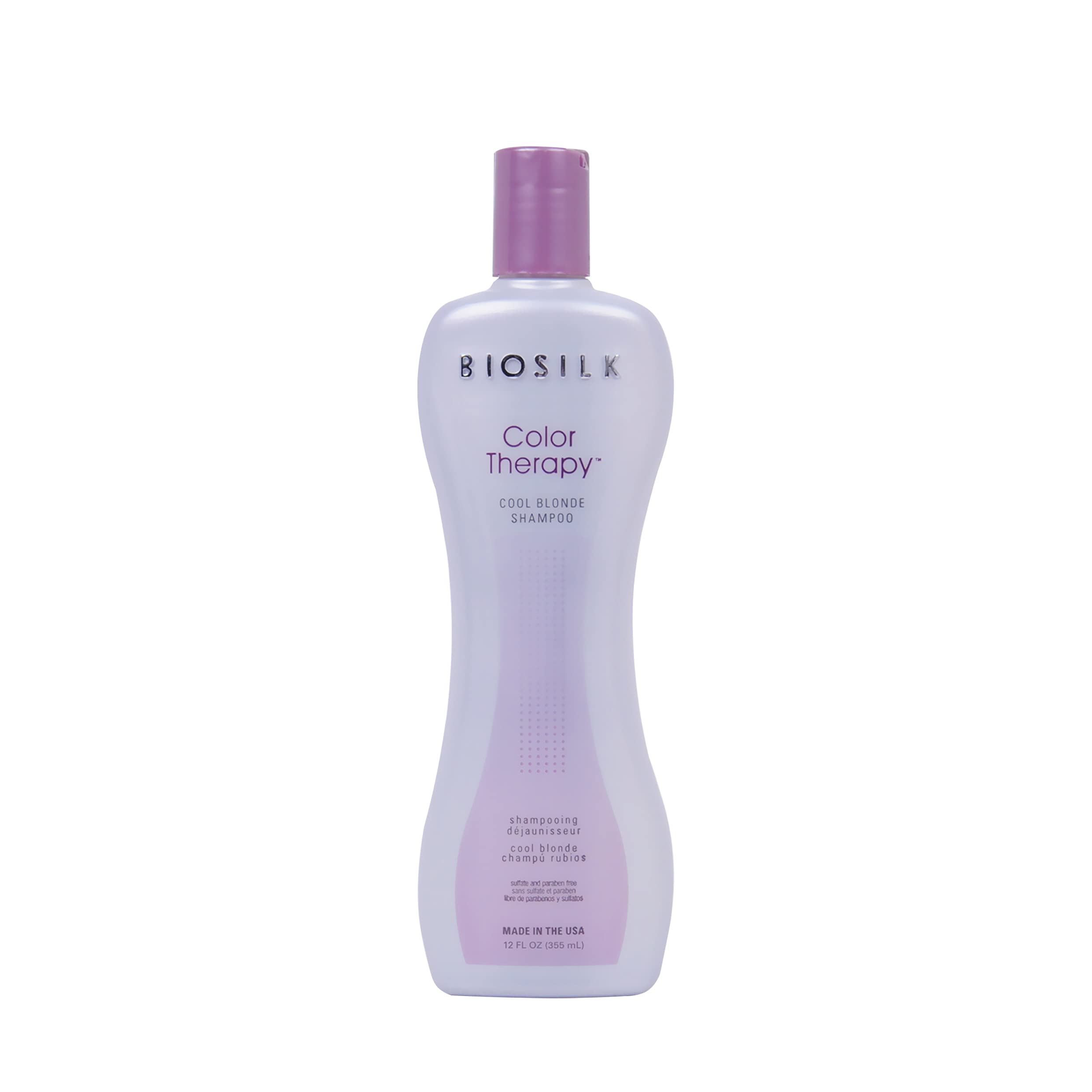 Biosilk Color Therapy Cool Blonde Shampoo | 12 Ounces | Offers Hair Color Protection To Highlighted And Lightened Hair
