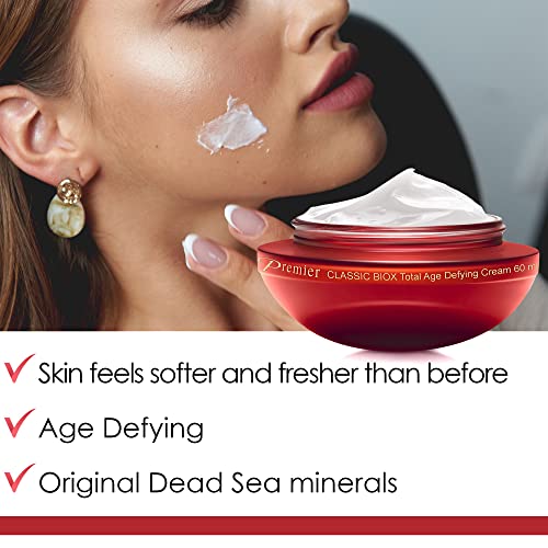 Premier Dead Sea Biox Total Age Defying Cream, Face Moisturizer, Anti Aging Face Cream, Intensive Wrinkle Cream Firming Skin Car