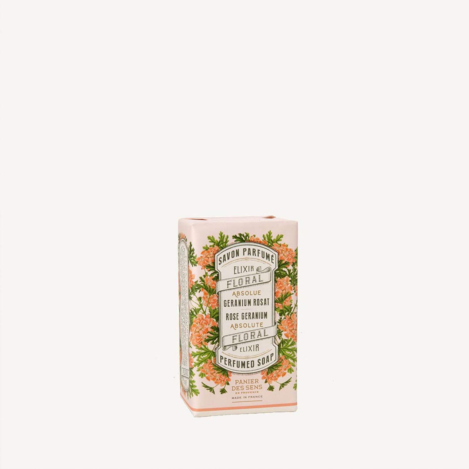 Panier Des Sens - Rose Geranium Bar Soap - Moisturizing Gentle Scented Soap Bar - Natural Soap With Olive Oil - 97% Natural Ingr