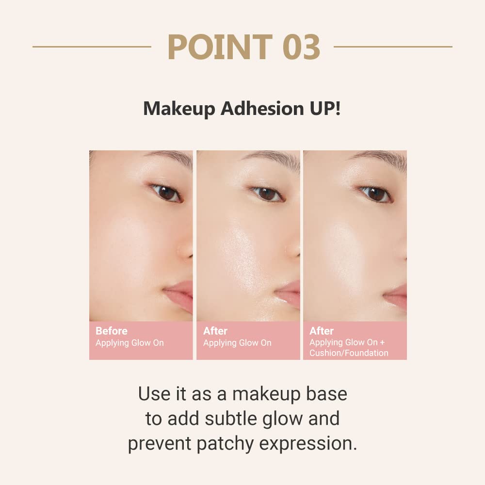 Etude Glow On Base Oil Volume 30Ml (21Ad)| All-In-One Makeup Oil Volume Glowing Base With A Long-Lasting Effect And Dewy Finish
