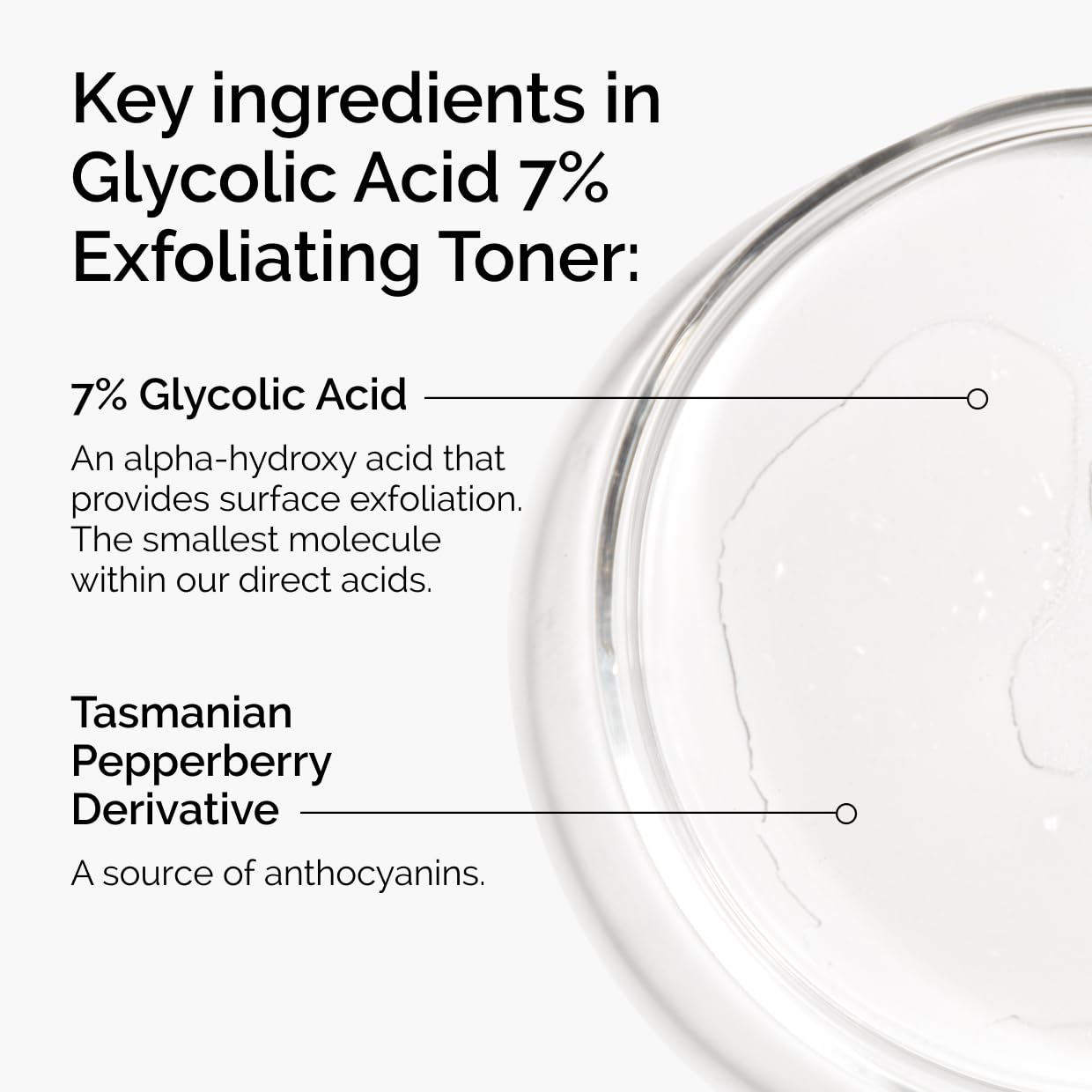 The Ordinary Glycolic Acid 7% Exfoliating Toner, Brightening And Smoothing Daily Toner For More Even-Looking Skin Tone, 3.4 Fl O