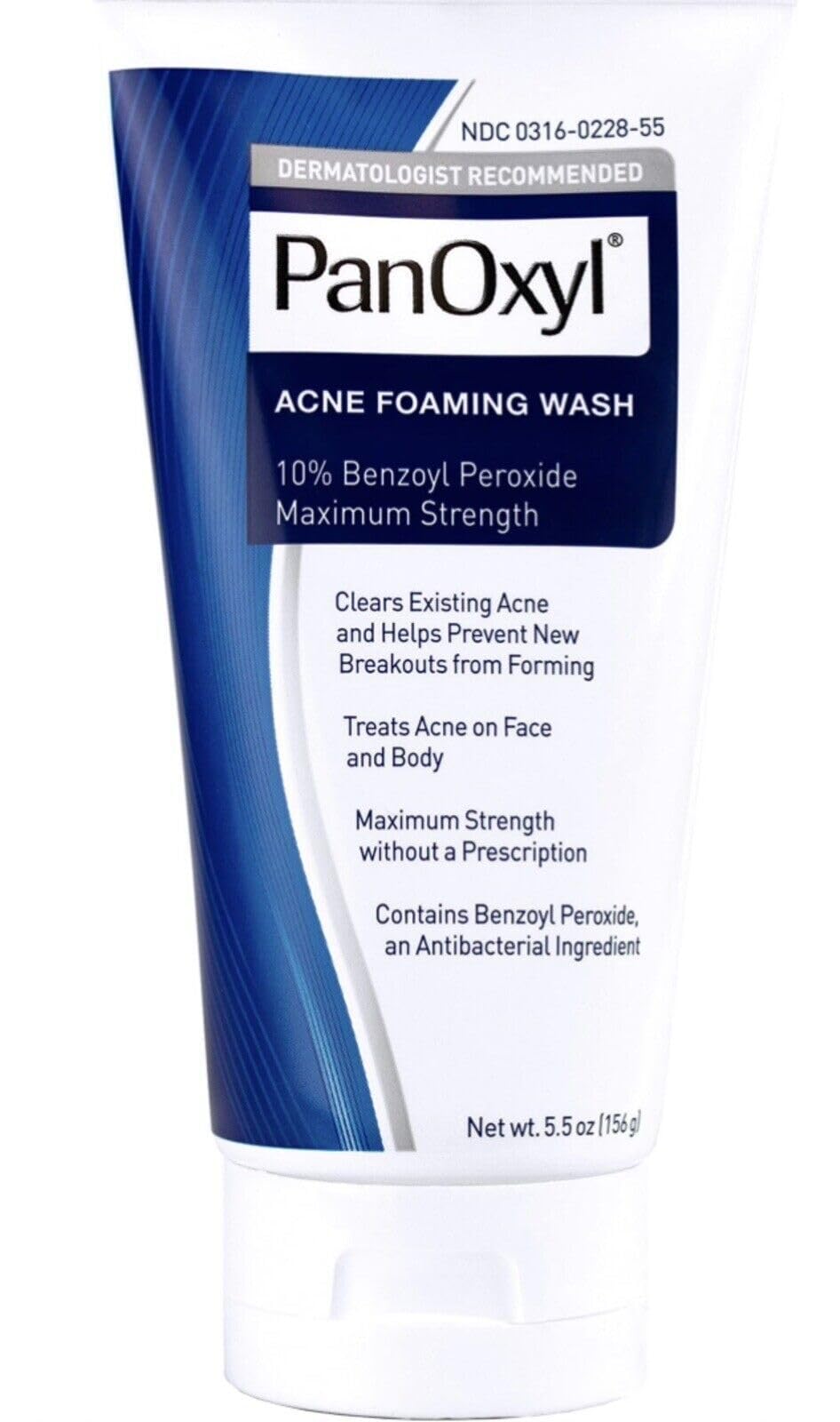 Panoxyl Acne Foaming Wash 10% Benzoyl Peroxide 5.5 Ounces