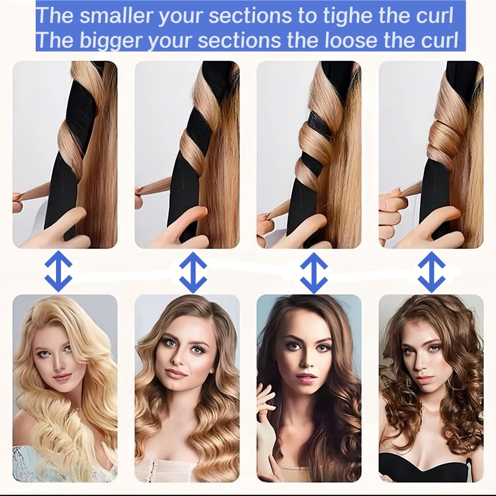 No Heat Hair Curler Headband For Long Hair, Satin Heatless Curling Rod With Adjustable Strap Overnight No Heat Curling Roller Fo
