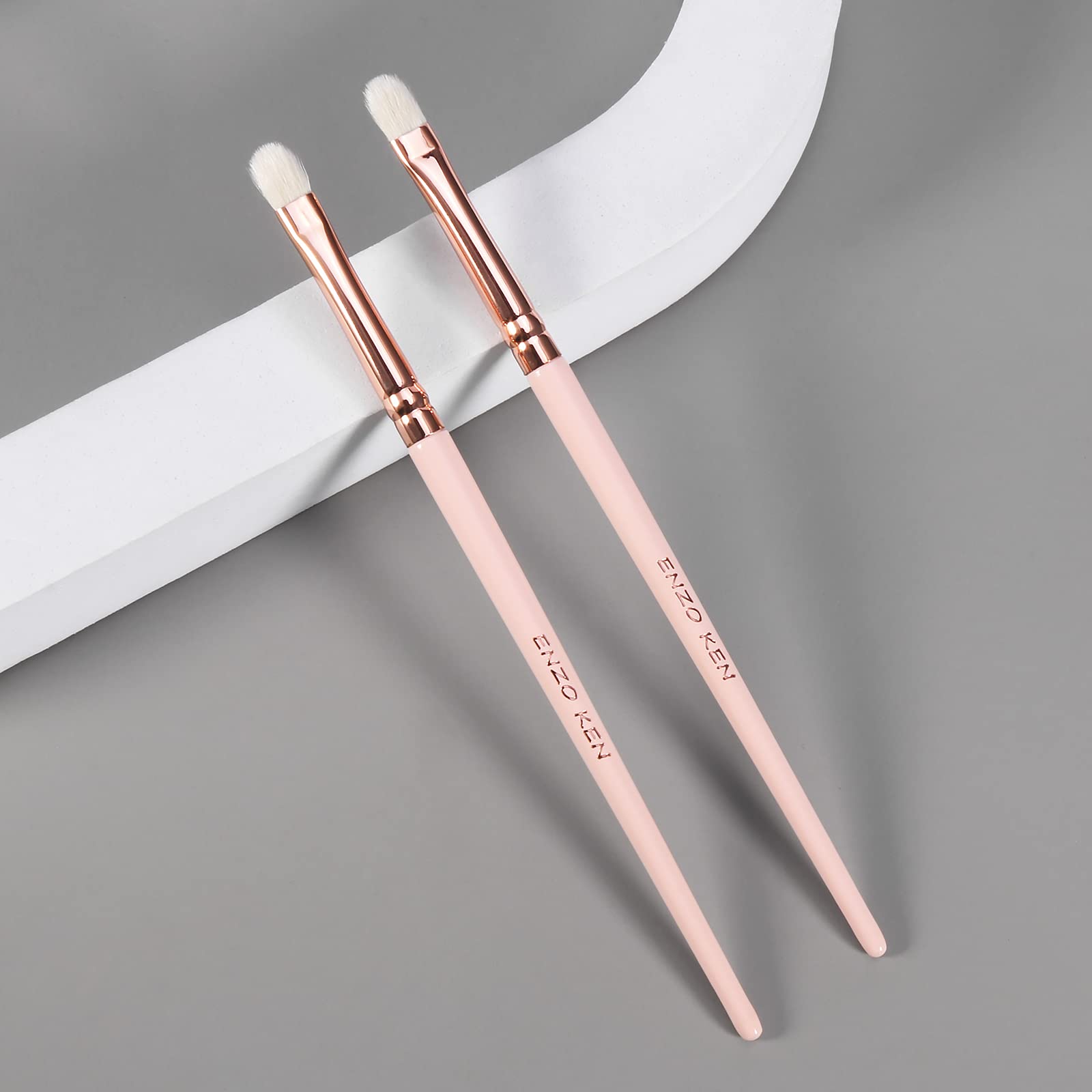 Natural Goat Hair Eye Shadow Brush By Enzo Ken, Eye Detail Brush, Small Smudge Eyeshadow Brush, Mini Eye Smudge Brush, Single Na