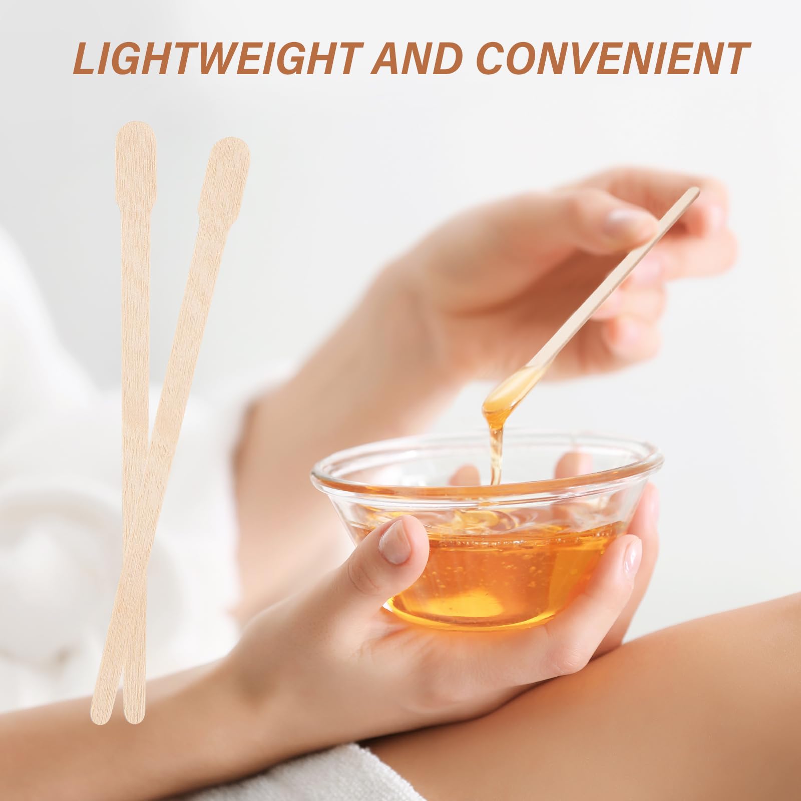 1200 Pcs Eyebrow Wax Sticks, Small Wooden Waxing Sticks, Wax Spatulas Craft Applicator Sticks For Body Hair Removal, Eyebrow Lip