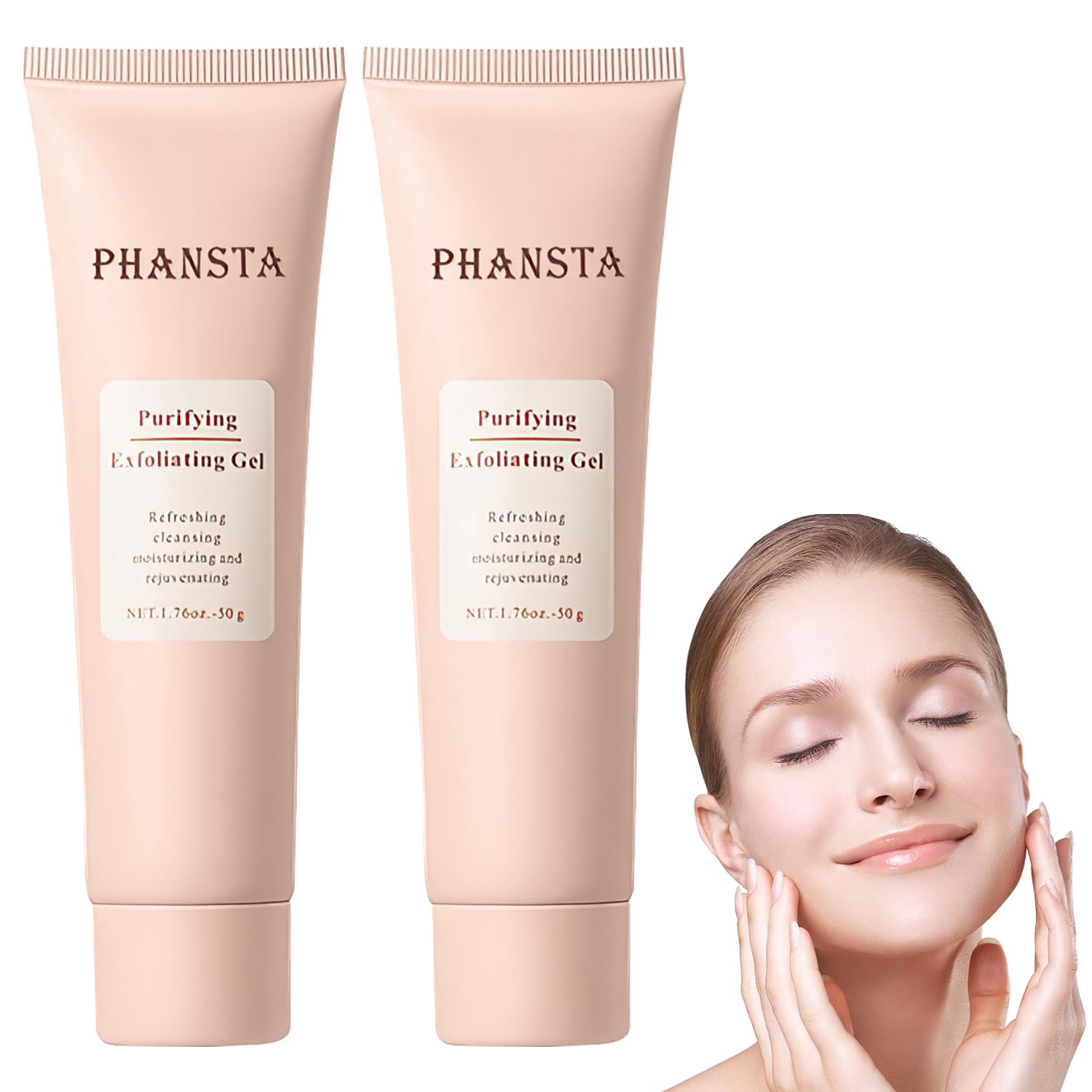 Purifying Exfoliating Gel, Facial Exfoliator Cleanser, Exfoliating Face Scrub, Exfoliating Gel Scrub for Face, Gentle Exfoliatin