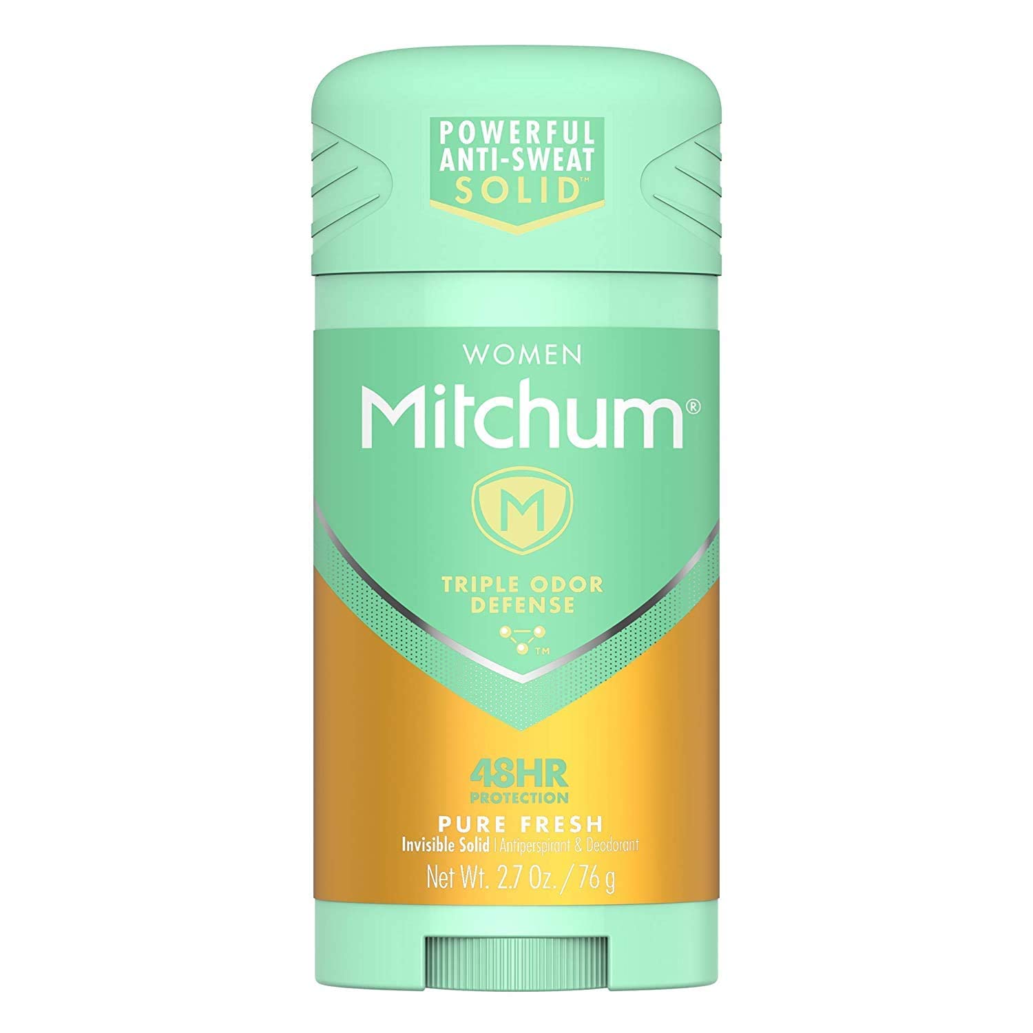 Mitchum For Women Advanced Control Anti-Perspirant Deodorant Invisible Solid Pure Fresh 2.70 oz (Pack of 9)