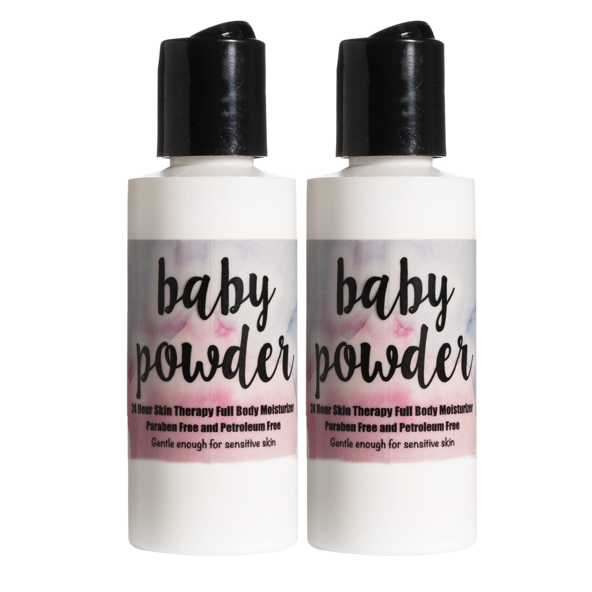 The Lotion Company 24 Hour Skin Therapy Lotion, Full Body Moisturizer, Travel Size, Paraben Free, Made In Usa, Baby Powder Fragr