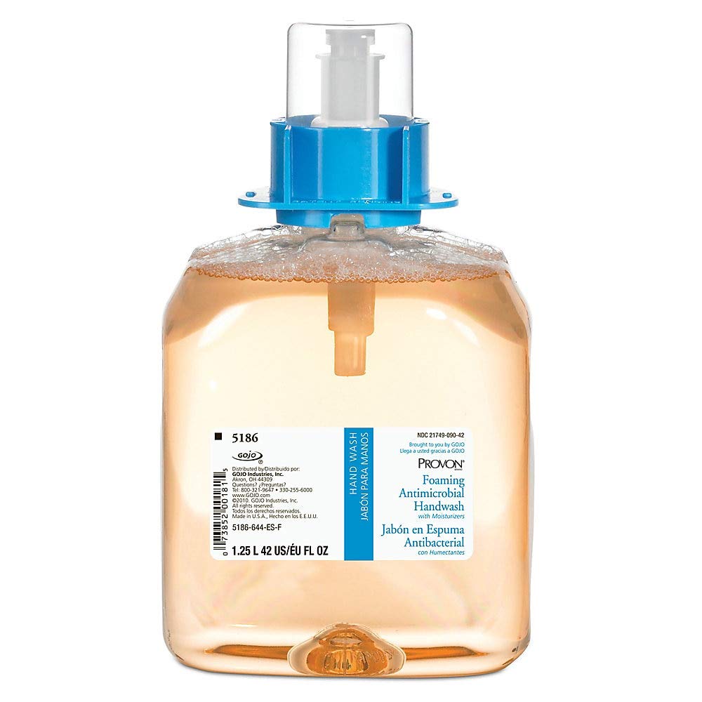 Provon Foaming Antimicrobial Handwash With Moisturizers, Light Fruit Fragrance, 1250 Ml Hand Soap Refill For Provon Fmx-12 Push-
