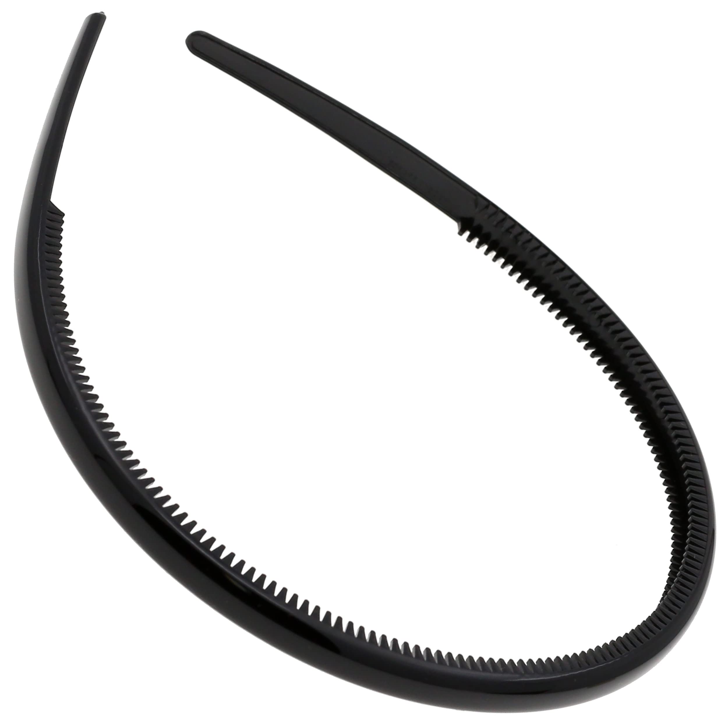 Camila Paris CP3455 French Fashion Headband for Women, Very Flexible with Teeth for Strong Hold Grip, Women's Hairband, No Slip 