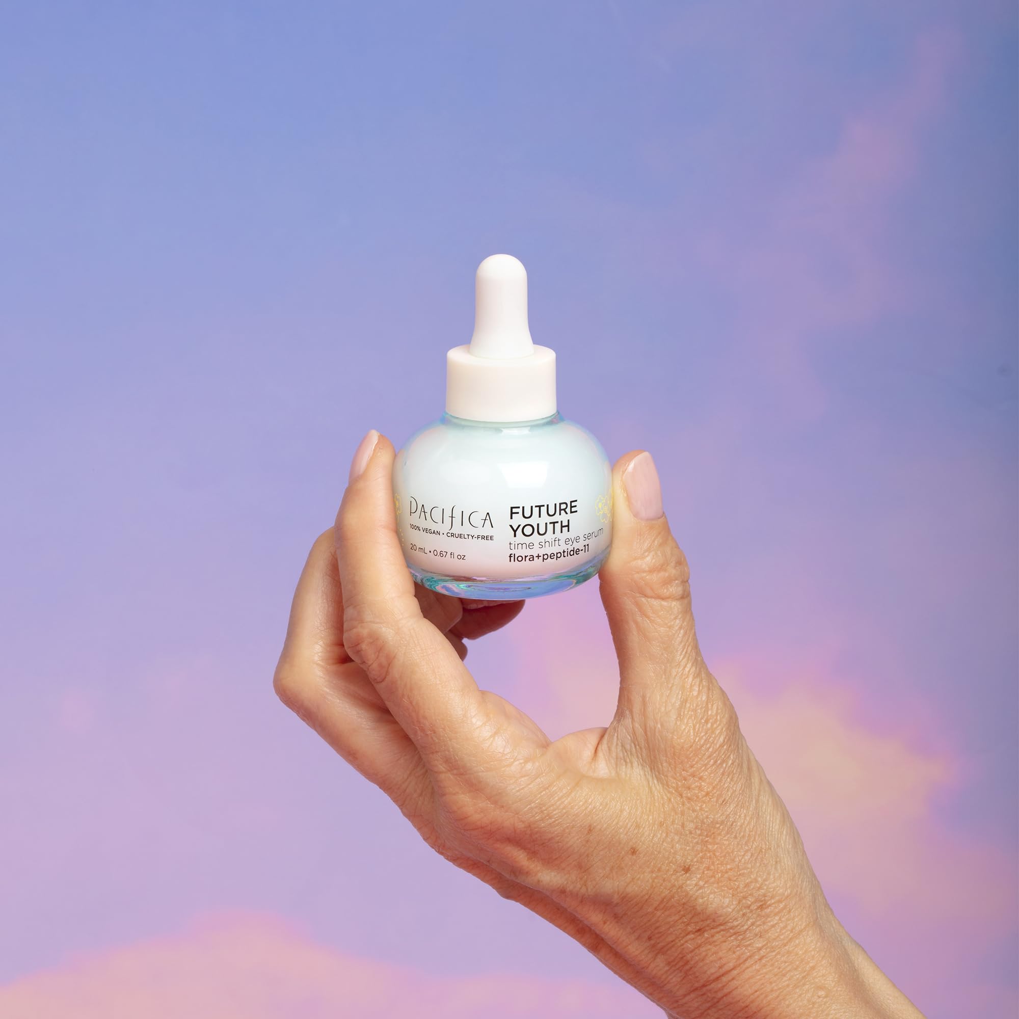Pacifica Beauty Future Youth Time Shift Eye Serum, Skincare, Brightening, Dark Circles, Fine Lines, Skin Firming, Fragrance Free