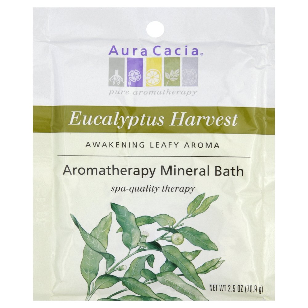 Aura Cacia - Aromatherapy Mineral Bath Eucalyptus Harvest - 25 Oz - Case Of 6(D0102H5Wm58)