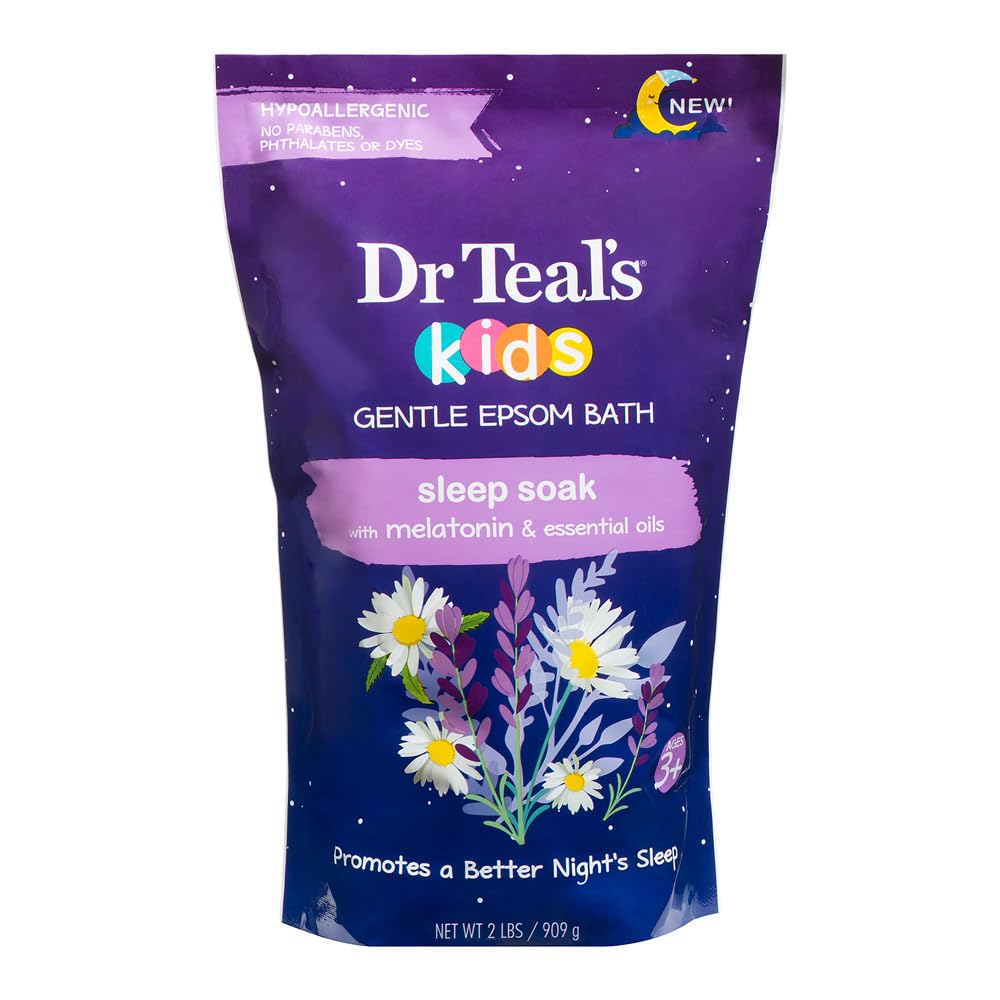 Dr Teal'S Kids Gentle Epsom Bath Sleep Soak With Melatonin & Essential Oils