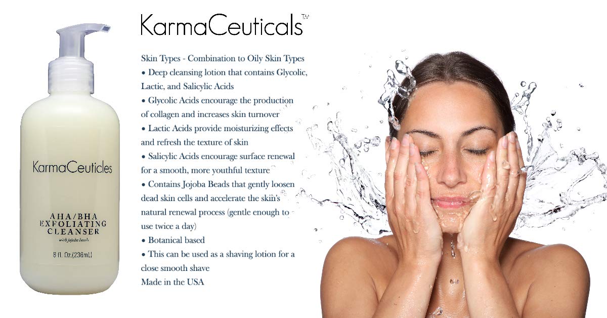 Karmaceuticles Aha Bha Exfoliating Cleanser, 8 Oz.