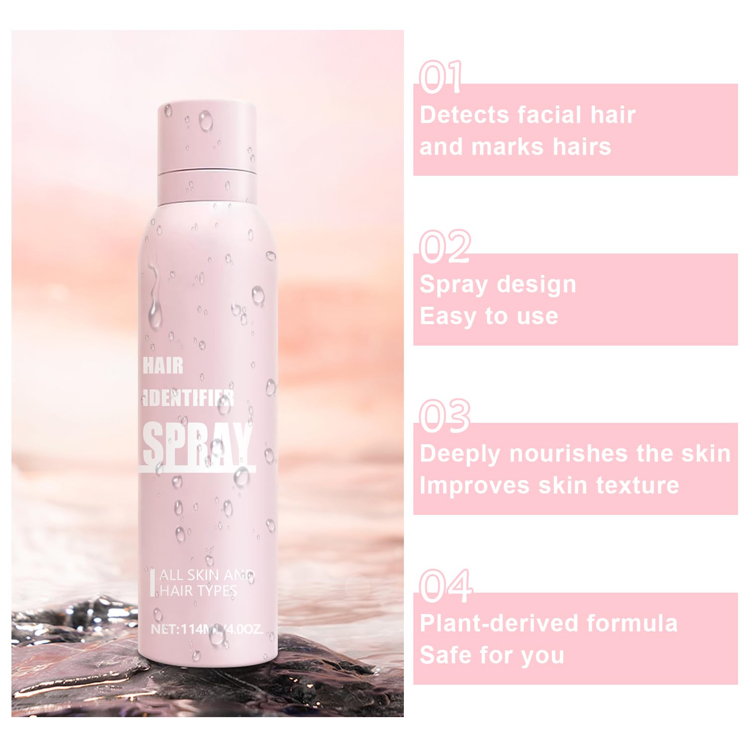 Hair Identifier Spray For Face Shaving, Face Hair Identifier Shaving Powder Spray, Women Dermaplaning Tool For Face, Dermaplane