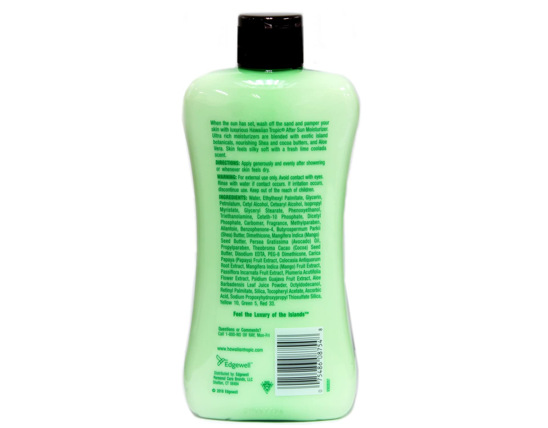 Hawaiian Tropic Lime Coolada After Sun Moisturizer 16 Oz (Pack Of 4)