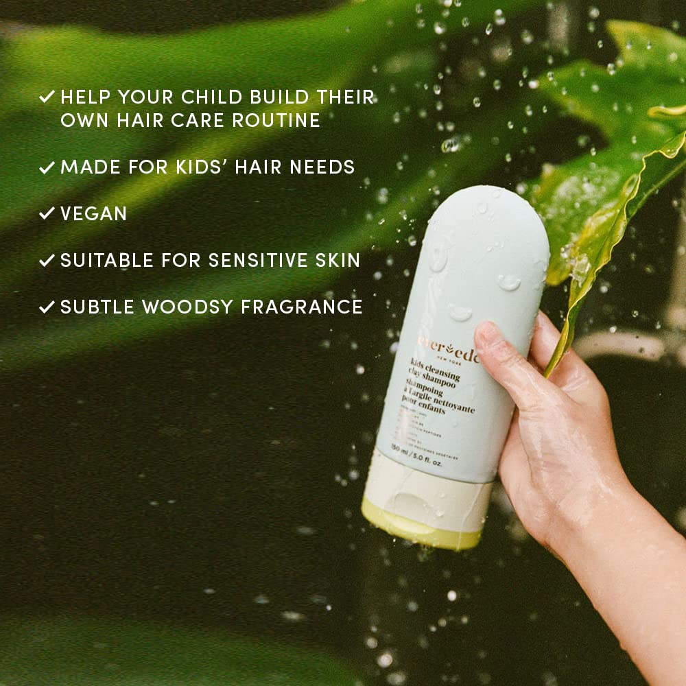 Evereden After Swim & Sports Kids Shampoo: With Cleansing Clay | Detoxifies Hair & Scalp From Chlorine, Dirt, And Sweat | Clean