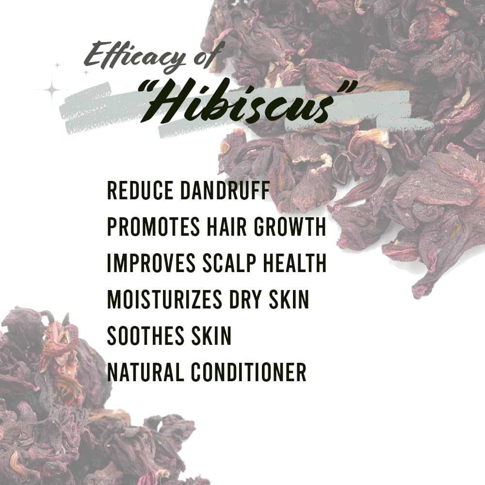 Well'S Dried Hibiscus Flower Herb (1.2 Oz) For Hair & Skin Care, Provides Deep Moisturization And Nourishment With 100% Natural