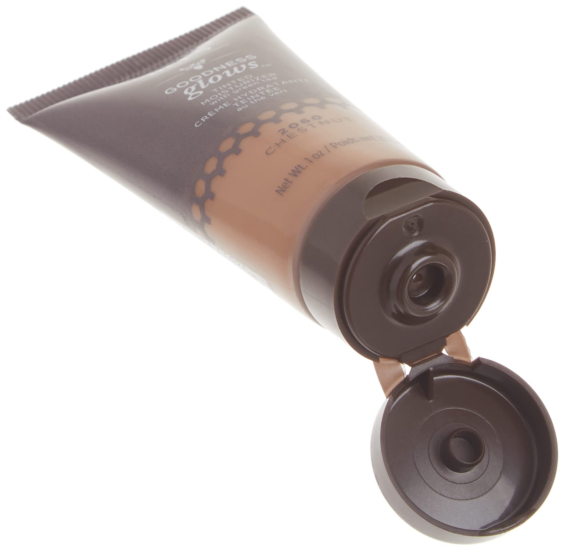Burt'S Bees Goodness Glows Tinted Moisturizer, Rich In Antioxidants, Chestnut 1.0 Ounce