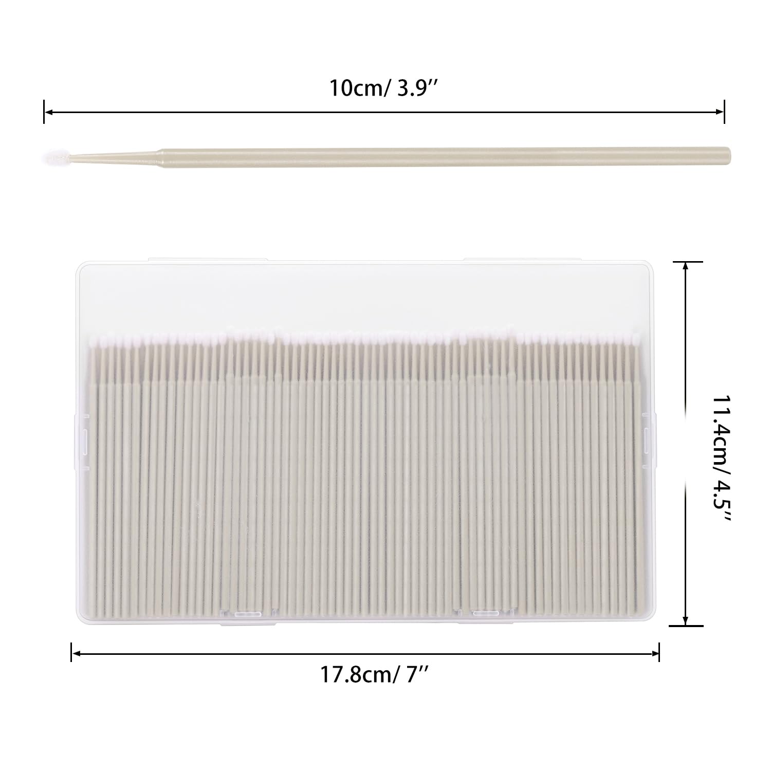 400Pcs Micro Applicator Brush,Jassins Microswabs For Eyelash Extensions,Disposable Precision Mascara Swabs,Suitable For Cleaning
