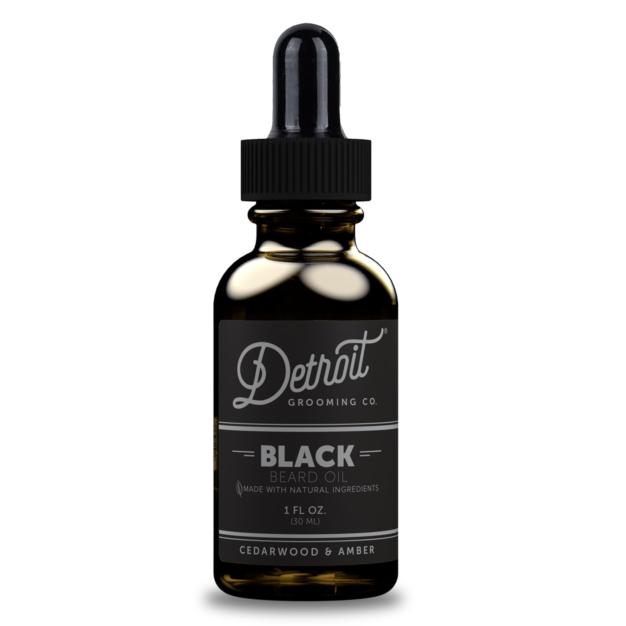 Detroit Grooming Co. Natural Beard Oil for Men-Nourishing & Organic Beard Moisturizer w/Sweet Almond Oil & Vitamin E - Softens, 
