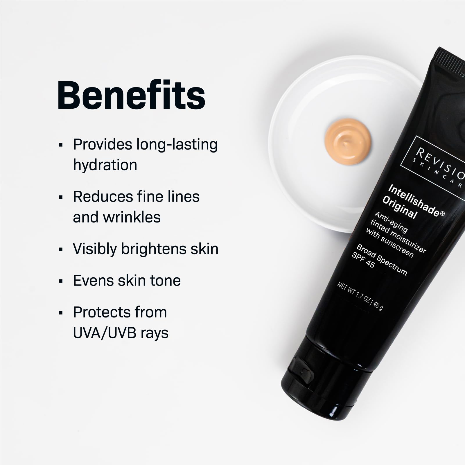 Revision Skincare Intellishade Original, Anti Aging Tinted Daily Moisturizer With Spf, Anti Wrinkle With Peptides And Vitamin C,