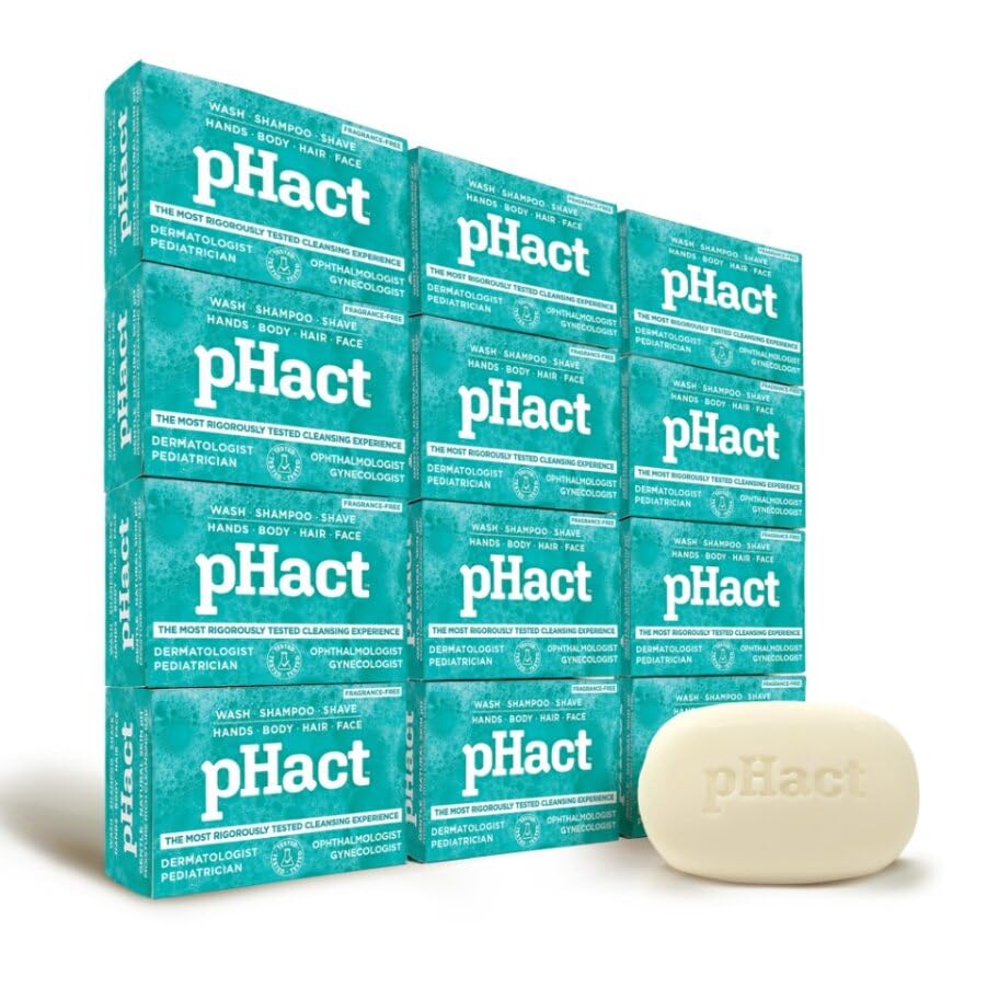 Andrew Lessman Phact Moisture-Rich, Soap-Free Cleansing Bar. Natural Skin Ph. Fragrance-Free. All Skin Types - Even Sensitive Sk